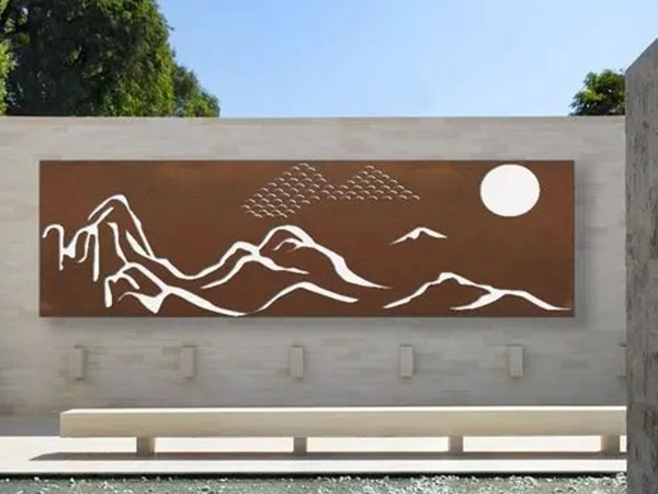 耐候鋼屏風(fēng)